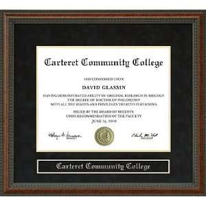  Carteret Community College Diploma Frame Sports 