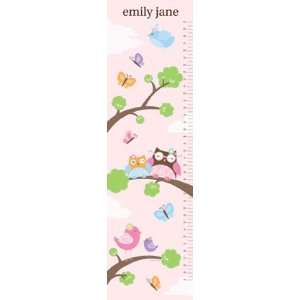  Hoot Hoot Personalized Canvas Growth Chart by Petite 