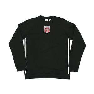  adidas D.C. United Crew Sweatshirt   Black/White XX Large 