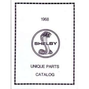  1968 FORD SHELBY Unique Parts Catalog List Guide Book Automotive