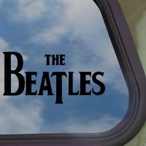 The Beatles Black Decal British Band Truck Window Sticker 