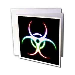  Houk Digital Design Symbols   Biohazard Symbol glowing on 