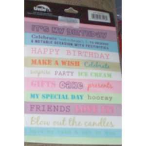  Uniek Birthday Theme Photo & Scrapbook Captions