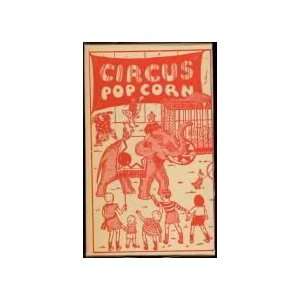  Vintage Rare Circus Popcorn Lithograph Box 1930 