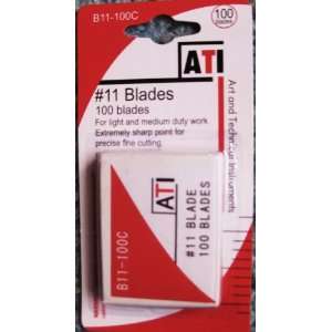  ATI #11 Blades for X Acto Knives, Bulk Pack, 100 Blades 
