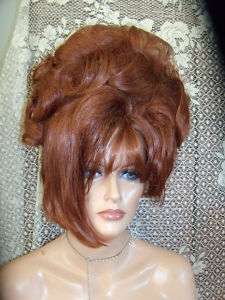 WIG WIGS DRAG QUEEN original RED UPDO AWESOME NEW  