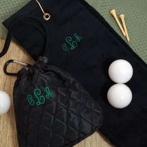 Wedding Favors Golf Towel and Quilted Pouch Set Health 