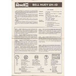  Inst Sheet Bell Huey UH ID Revell Books