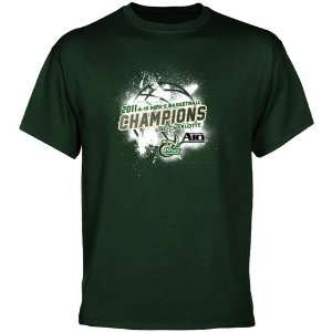   Green 2011 Atlantic 10 Mens Basketball Champions Paint Splat T shirt