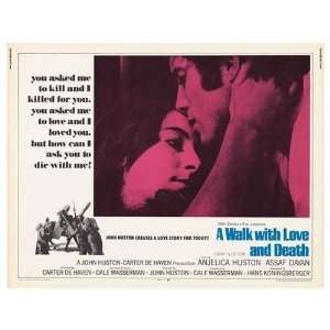  Walk With Love and Death Original Movie Poster, 28 x 22 