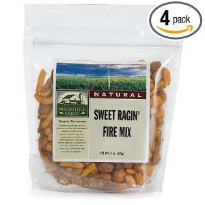 Woodstock Farms Sweet Ragin Fire Mix, 8 Ounce Bags (Pack of 4)  