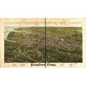  1883 map of Stamford, Connecticut