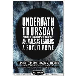  Underoath Poster   Concert Flyer   Full Collapse Tour 