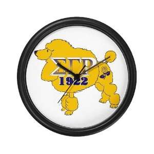  SGRho Poodle Sorority Wall Clock by 