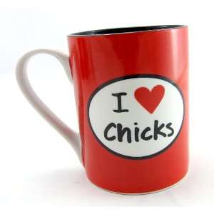  I heart Chicks Ru Mug, 14oz