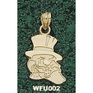  14Kt Gold Wake Forest Deacon 5/8