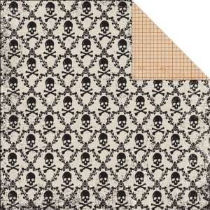  Skull & Bones Apothecary Double Sided Cardstock 12X12 