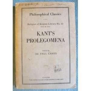   Metaphysics Paul (editor) Kant Immanuel (Author); Carus Books
