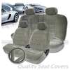 Universal Car Seat Covers Full Set Soft Velour Fabric  