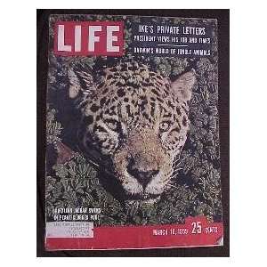  March 16 1959 LIFE Magazine with cover of jaguar in river 