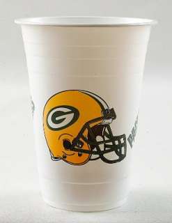 GREEN BAY PACKERS ~ Lot of (96) Plastic Party Beer Drink Cups ~ New 