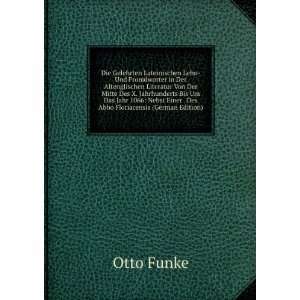   Des Abbo Floriacensis (German Edition) Otto Funke  Books
