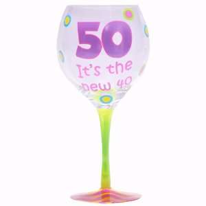  Tumbleweed 50 Is the New 40 Birthday Wine Glass Kitchen 