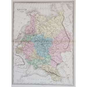  Huot Map of Russia in Europe (1867)