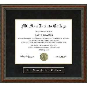  Mt. San Jacinto College (MSJC) Diploma Frame Sports 