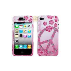  iPhone 4 Graphic Case   Flower Peace Cell Phones 