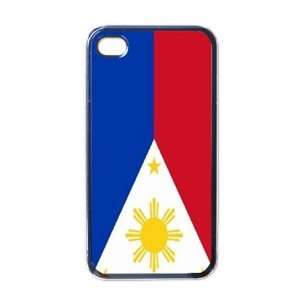Philippines Flag Black Iphone 4   Iphone 4s Case