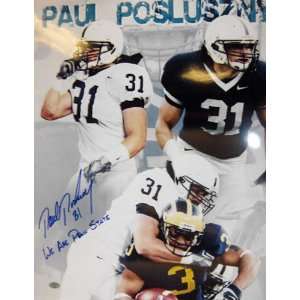  Paul Posluszny Penn State Nittany Lions Autographed 16x20 
