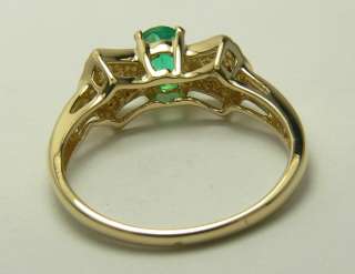 80pts Enchanting Colombian Emerald & Diamond Ring  