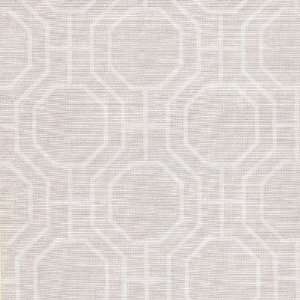   64053 20.5 Inch by 396 Inch Octavia   Solid Geometric Wallpaper, Pearl