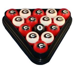  University of Georgia Bulldogs UGA Billiard Ball Set 