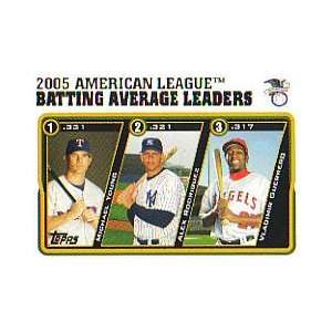  2005 Topps Update #136 Michael Young/Alex Rodriguez 