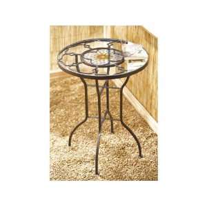  Mosaic Side Table Iron Wire&Glass Upp Ort Dark Brown A 19 