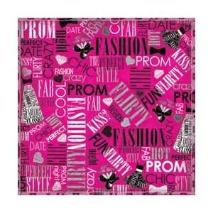 Karen Foster Prom Paper 12X12 Chic Collage KFPR PP 64416; 25 Items 