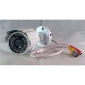  24 IR LED Sony CCD 420 TVL Small Bullet Camera CCTV, White 