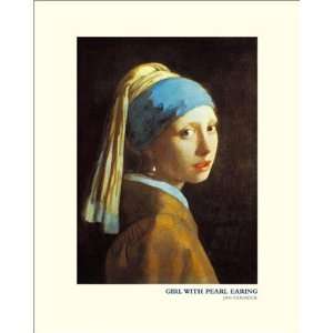  Girl with Pearl Earring by Johannes Vermeer   19 1/2 x 15 