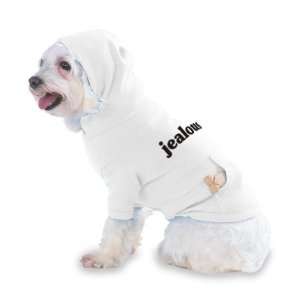  jealous Hooded T Shirt for Dog or Cat LARGE   WHITE Pet 