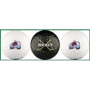    Colorado Avalanche Golf Balls w/ Hockey Puck