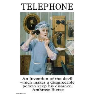  Communicate / Telephone 30X20 Canvas