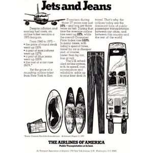   Airlines of America Jets and Jeans Air Transport Association Books