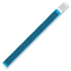  Neon Blue Tyvek Wristbands   Stripes