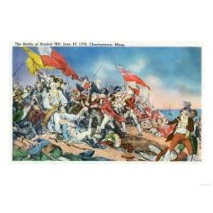  Charlestown, Massachusetts   Battle of Bunker Hill Scene 