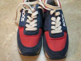 Vintage KANGAROOS ROOS Tennis Shoes W/POCKET Red 6 1/2  