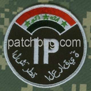 NEW IRAQI ARABIC POLICE FLAG SHOULDER 3.5 VELCRO PATCH  