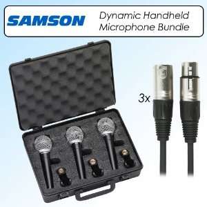   Microphone 3 PACK Bundle With 3 XLR XLR Mic Cables Electronics