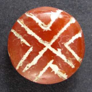 Ancient Decorated ETCHED CARNELIAN Bead Dharamshala  